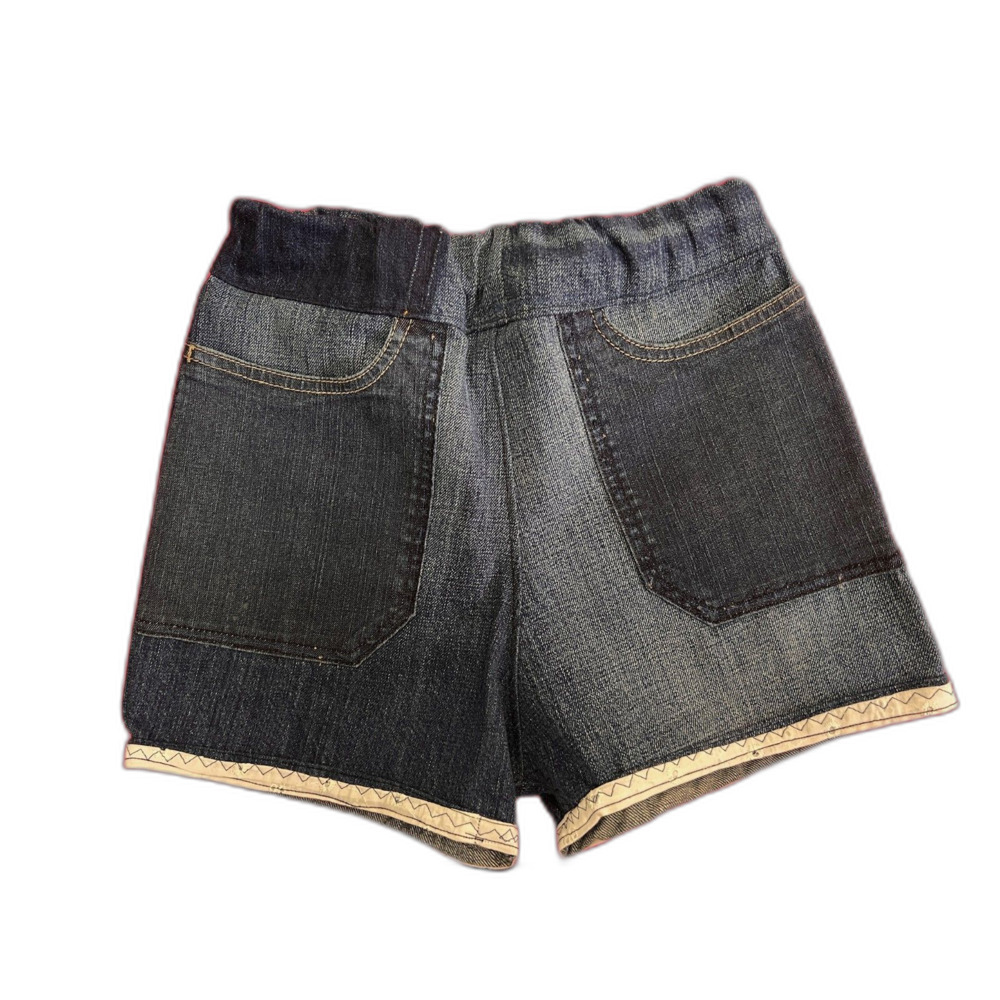 One-of-a-Kind Handmade Upcycled Patchwork Denim Shorts